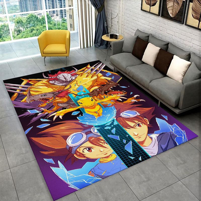 Outdoor Adventure Kids - Tapis de dessin animé Digimon Adventure