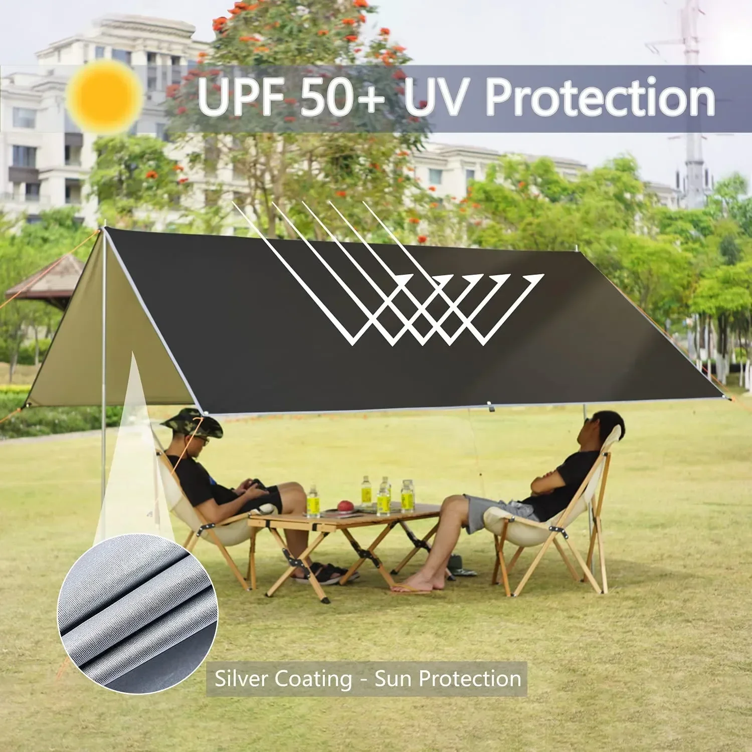 Hammock Rain Tarp - Tente Pop-Up Pare-Soleil Robuste de Haute
