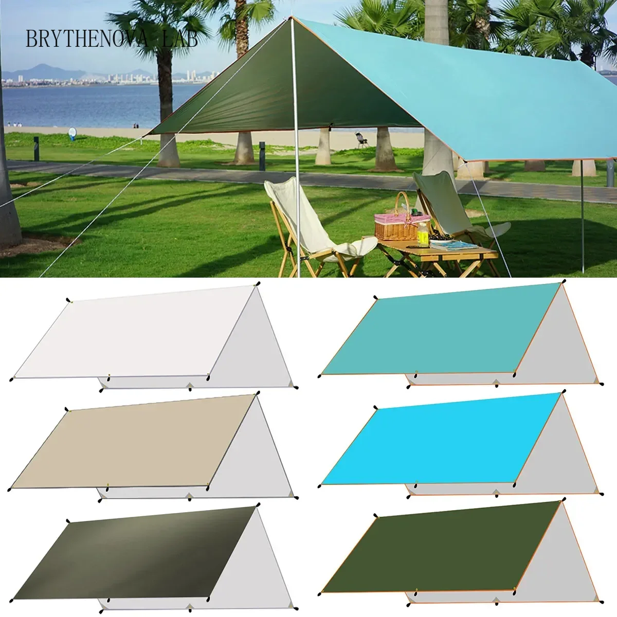 Hammock Rain Tarp - Bâche de camping imperméable, tente, hamac,
