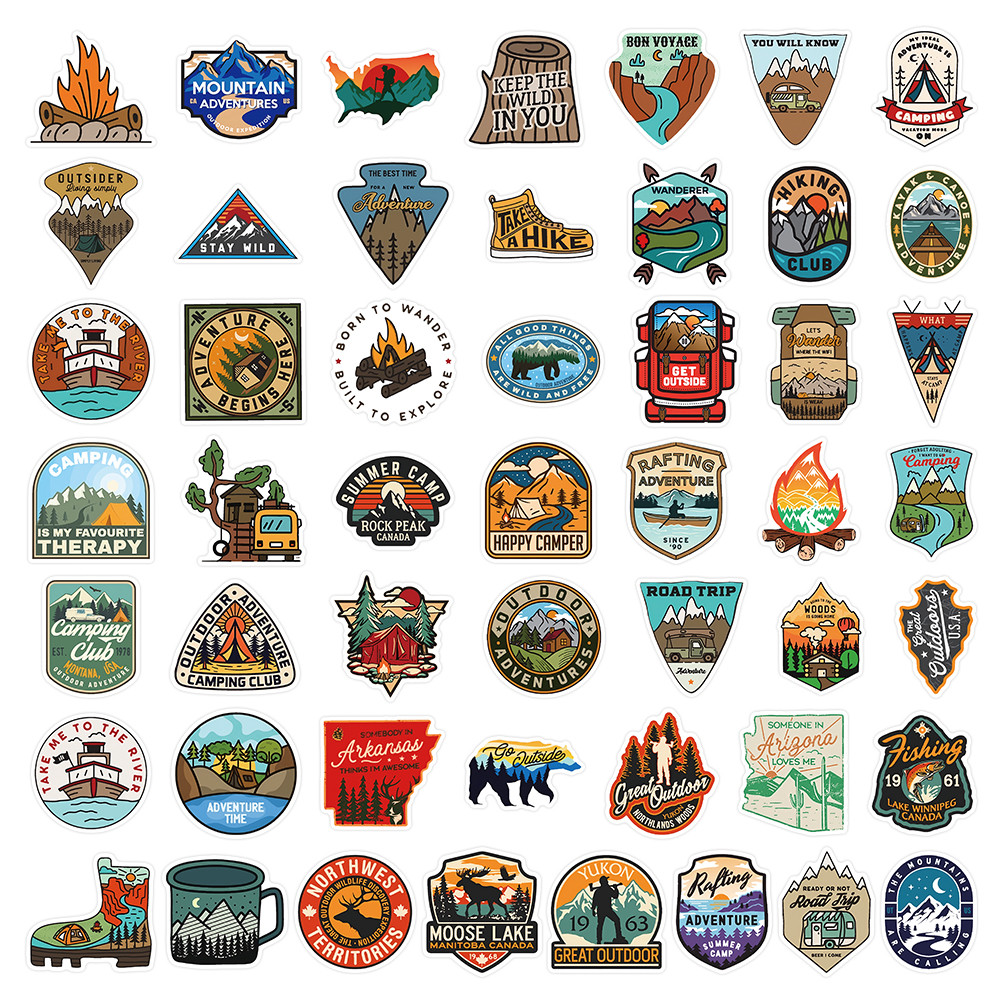 50 feuilles d'autocollants d'a - Outdoor Adventure Store avis et prix