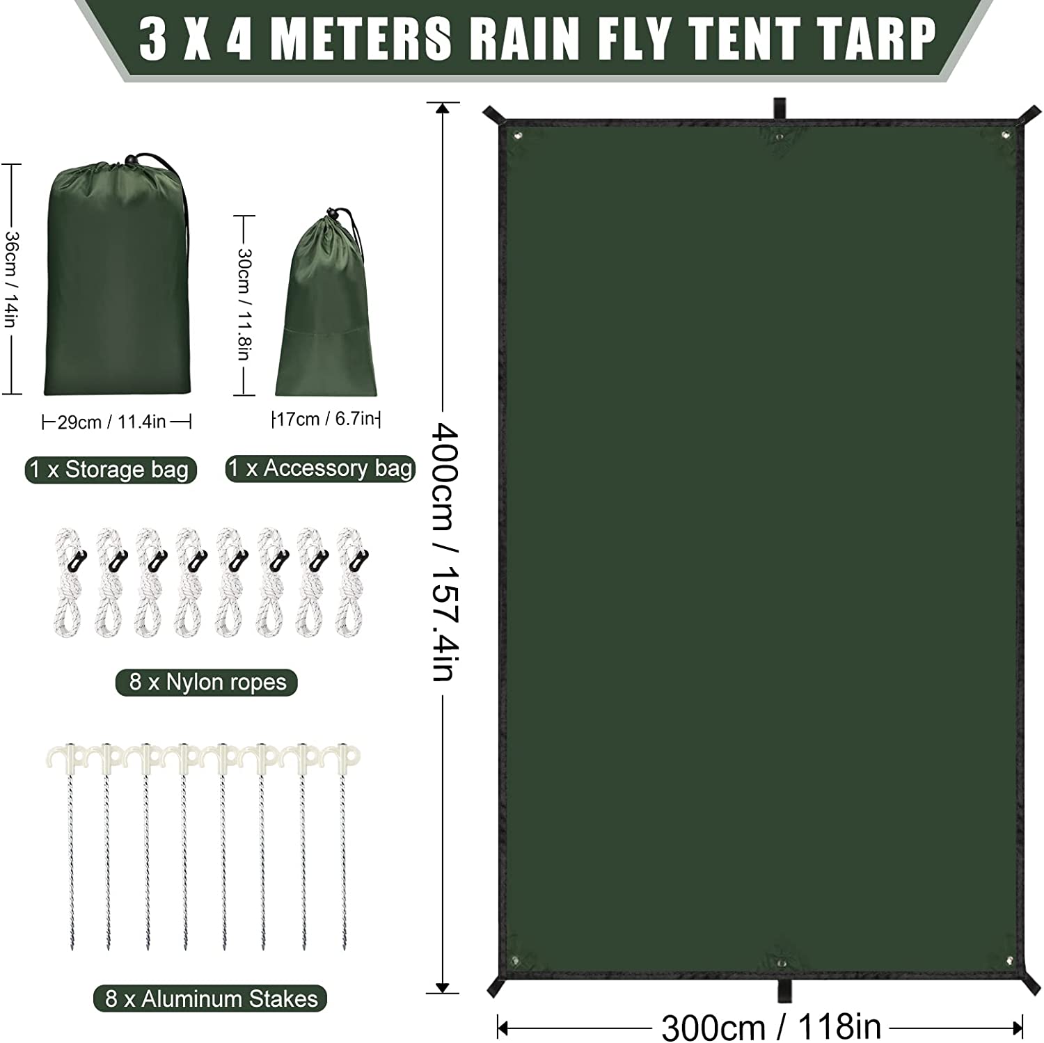 Bâche de camping imperméable 2 - Hammock Rain Tarp avis et prix