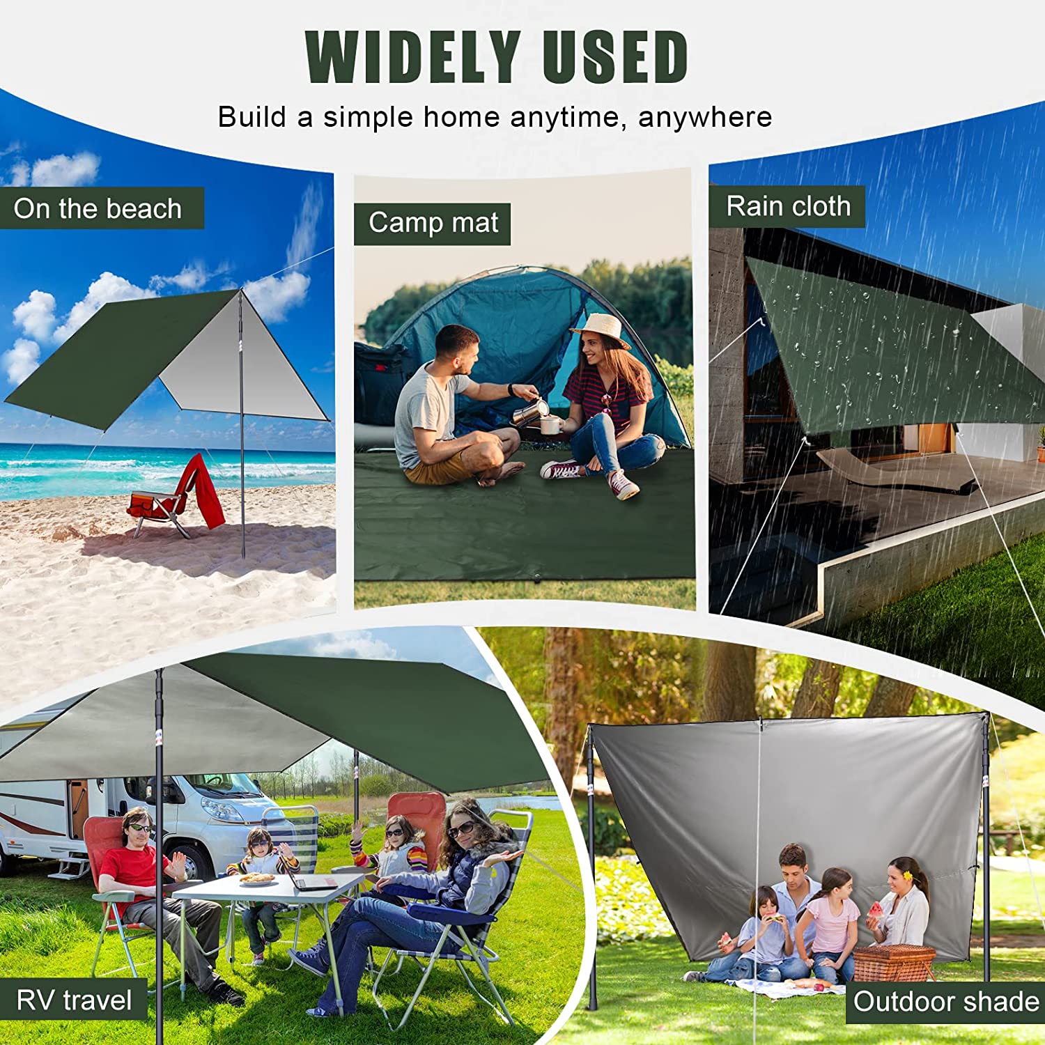 Bâche de camping imperméable 2 - Hammock Rain Tarp avis et prix