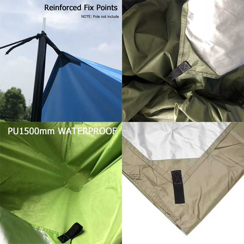 DANCHEL Tarp de camping 3x3m,  - Hammock Rain Tarp avis et prix
