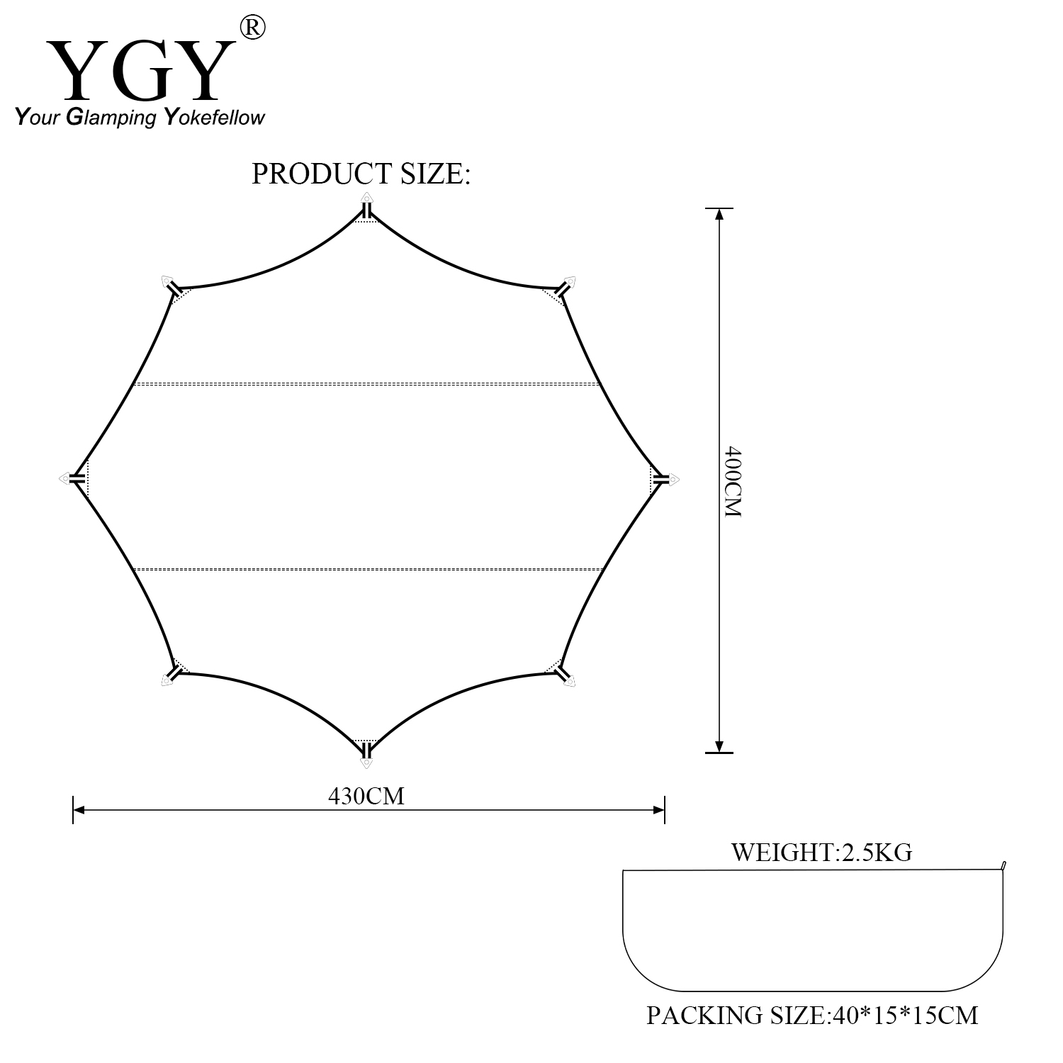 YGY Poly coton/TC bâche auvent - Hammock Rain Tarp avis et prix