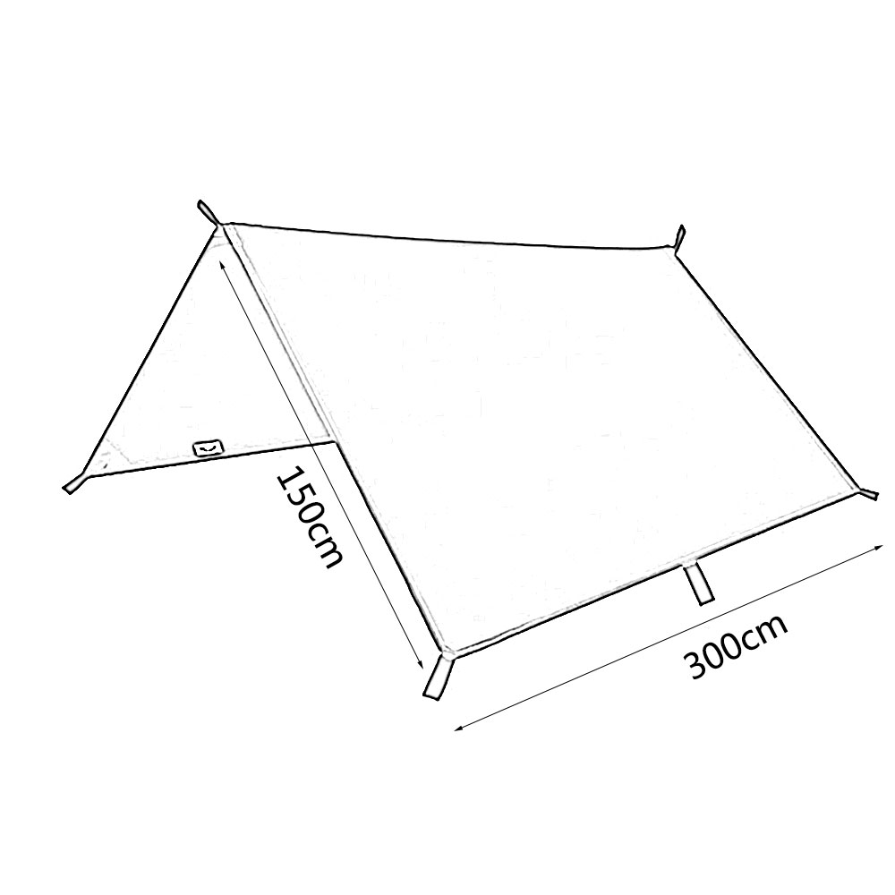 Auvent imperméable 3x3m, abri  - Hammock Rain Tarp avis et prix